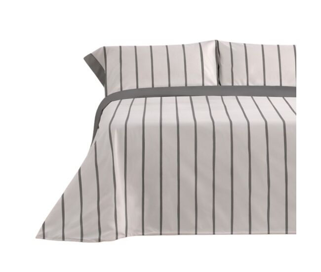 Jogo de lençóis 144 fios mai cinza cama 105cm (3 peças) donegal collections