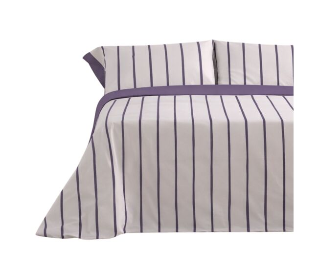Jogo de lençóis 144 fios mai malva cama 135cm (3 peças) donegal collections