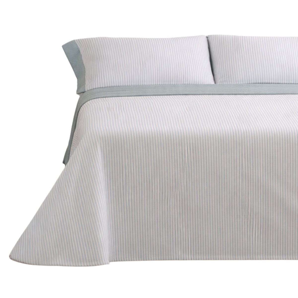 Jogo de lençóis 144 fios vichy verde cama 135cm (3 peças) donegal collections