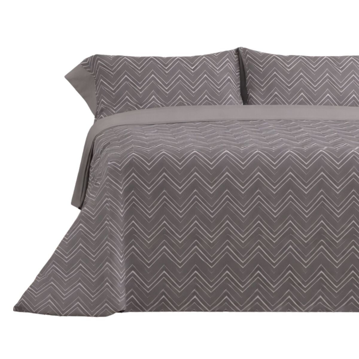 Jogo de lençóis 144 fios pic cinza cama 105cm (3 peças) donegal collections