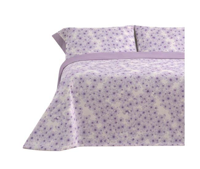 Jogo de lençóis 144 fios horts malva cama 150cm (3 peças) donegal collections