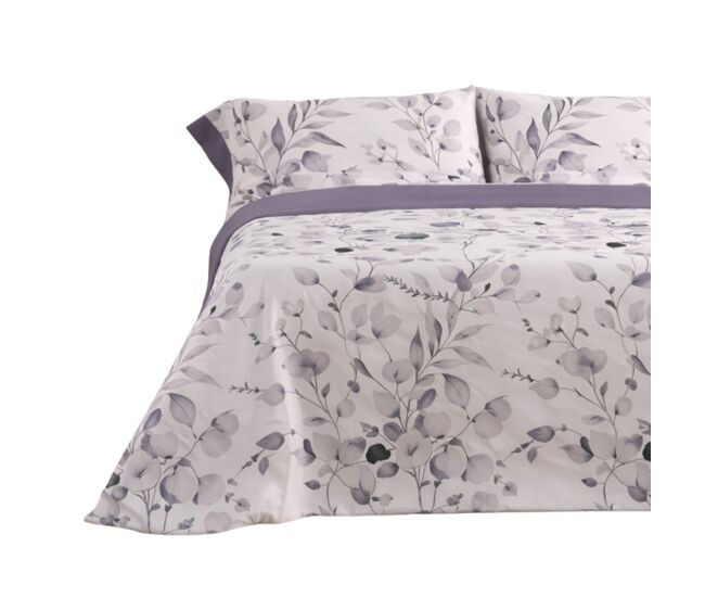 Jogo de lençóis 144 fios ahoa malva cama 90cm (3 peças) donegal collections