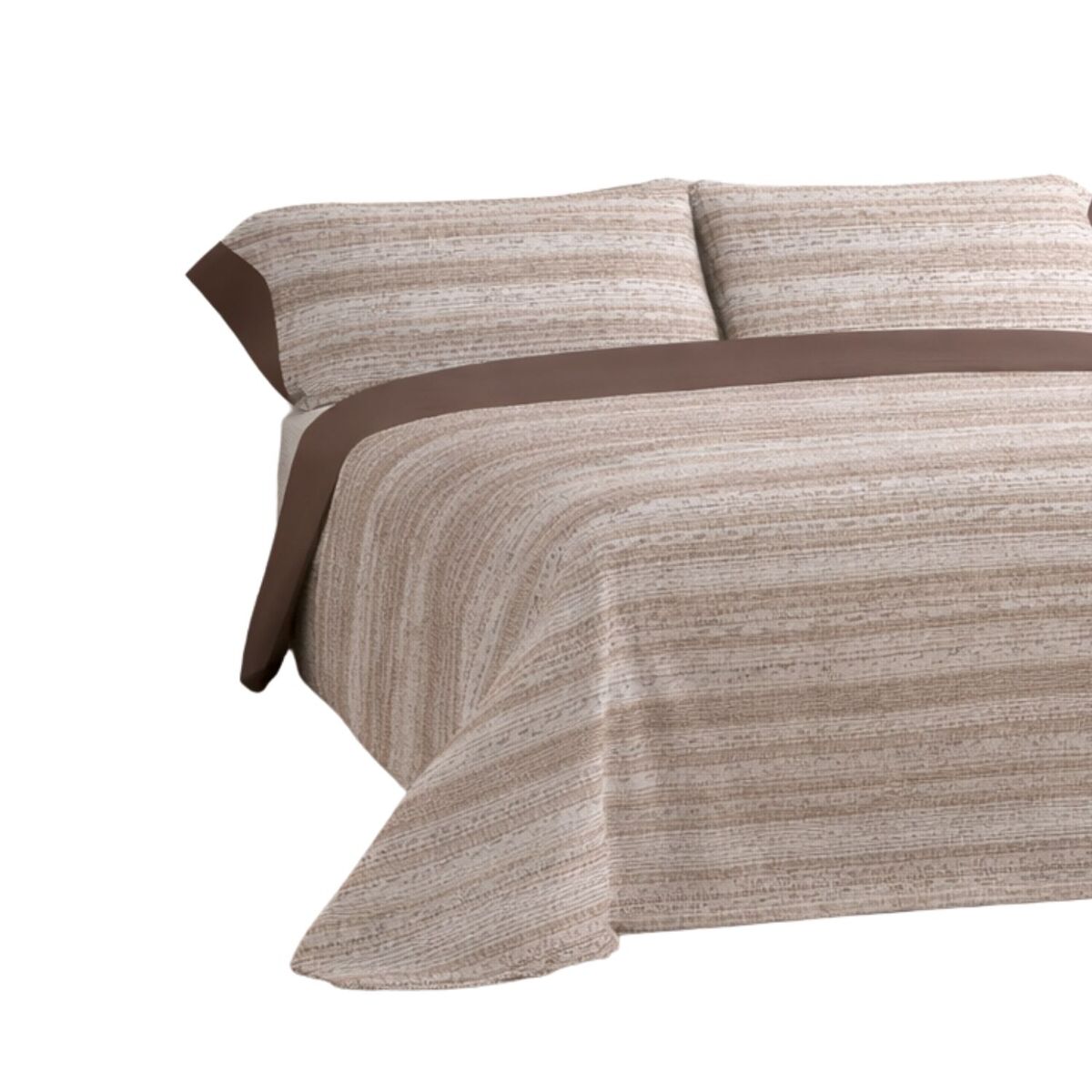 Jogo de lençóis 144 fios nemo marrom cama 90cm (3 peças) donegal collections