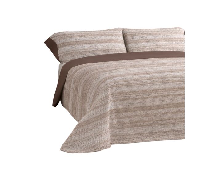 Jogo de lençóis 144 fios nemo marrom cama 90cm (3 peças) donegal collections