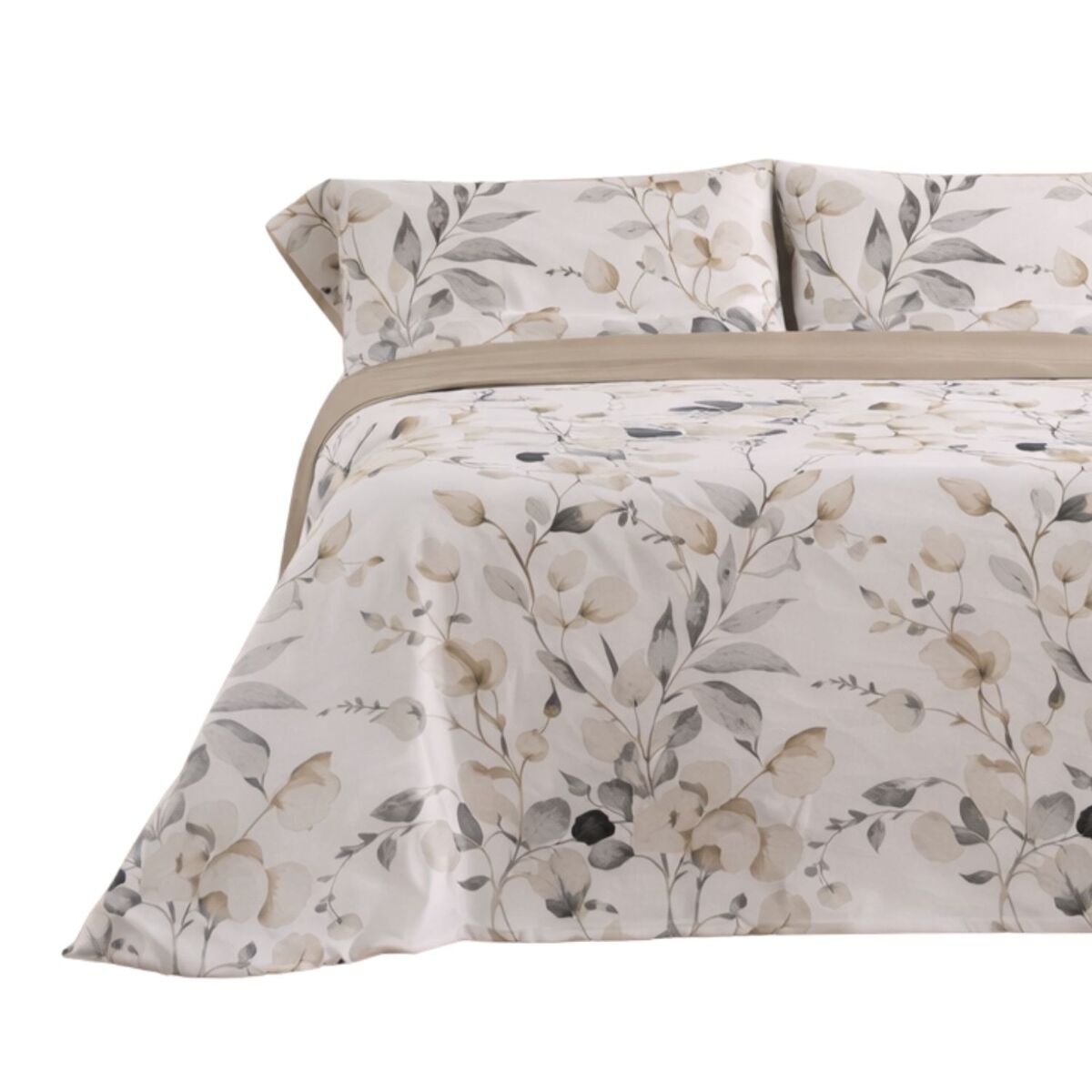 Jogo de lençóis 144 fios ahoa bege cama 105cm (3 peças) donegal collections