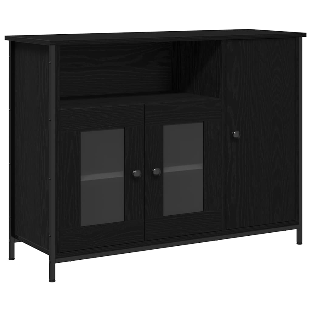 Bufete - móvei de apoio carvalho preto 100 x 35 x 75 cm pt4941