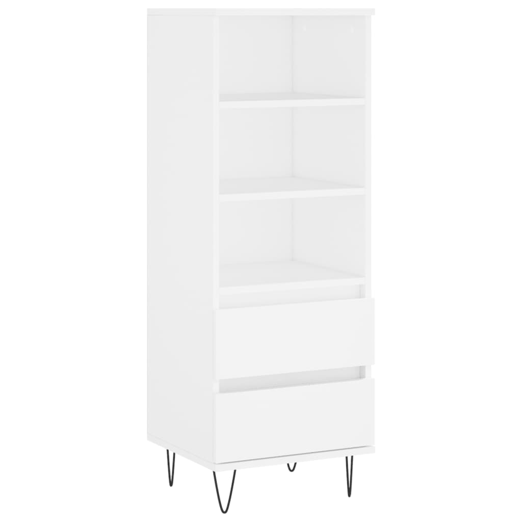 Aparador - bufete - móvel de apoio 40x36x110 cm derivados de madeira branco pt618