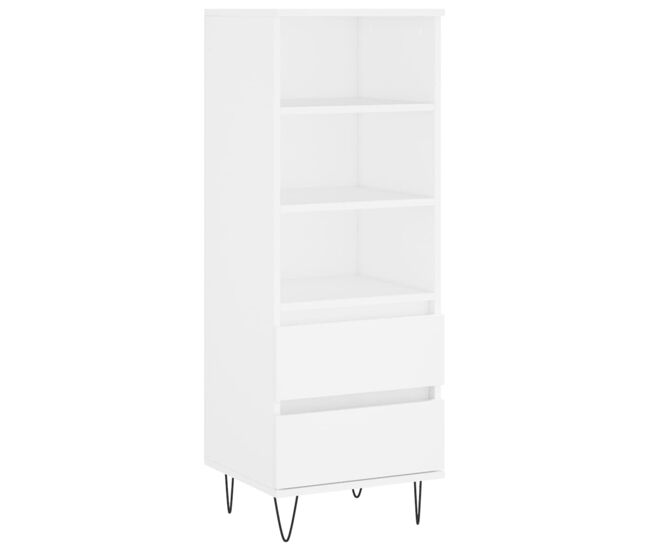 Aparador - bufete - móvel de apoio 40x36x110 cm derivados de madeira branco pt618
