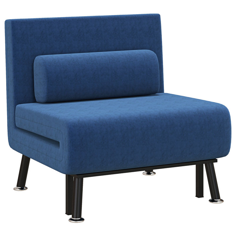 Sofá Cama Individual Linho Sintético HOMCOM, casa - sófas