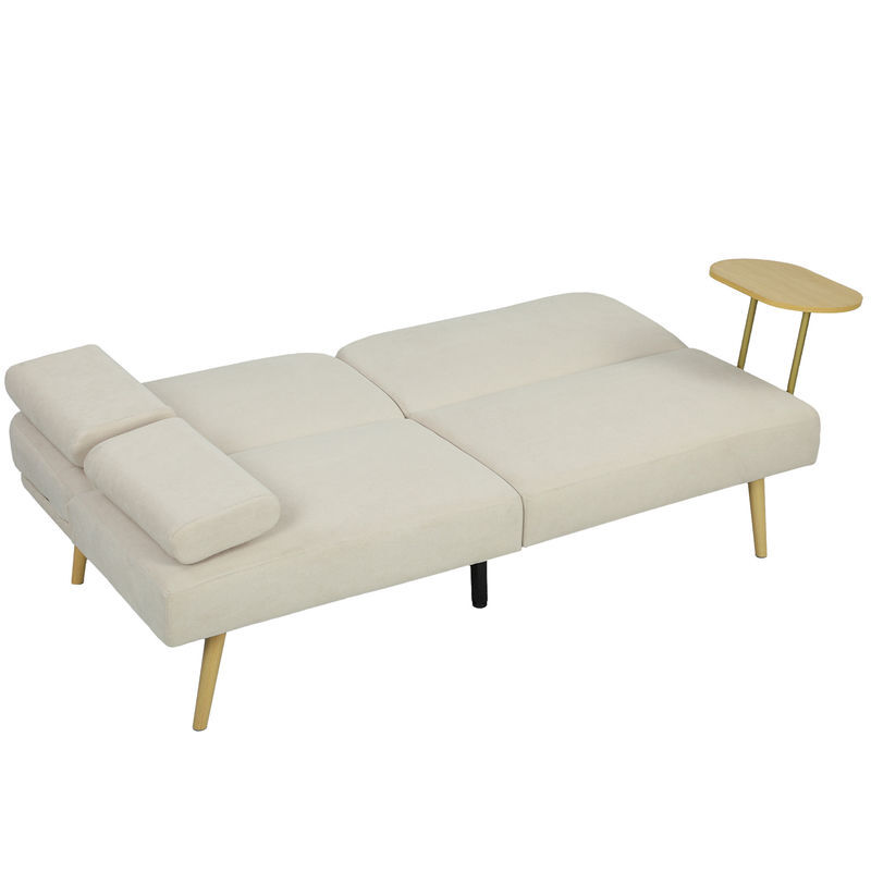 Sofá Cama Linho HOMCOM, casa - sófas
