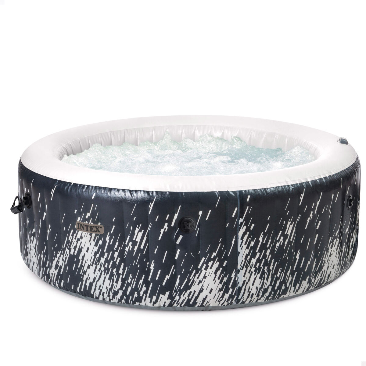 Spa inflável intex bubble massage glow deluxe para 4 pessoas d196x71 cm