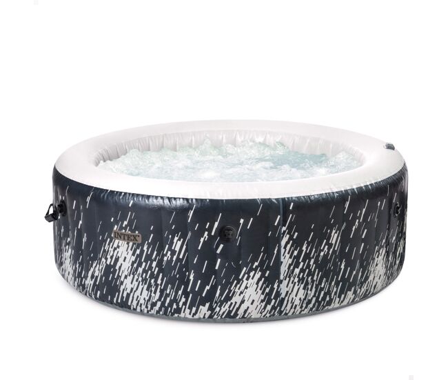 Spa inflável intex bubble massage glow deluxe para 4 pessoas d196x71 cm
