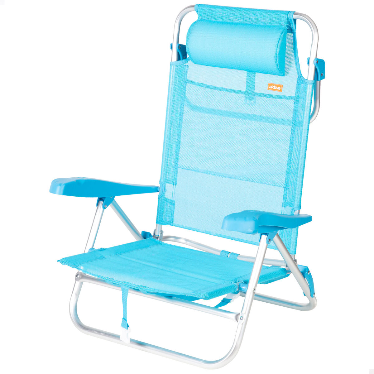 Aktive cadeira de praia baixa com múltiplas posições 47x49x82 cm caribe