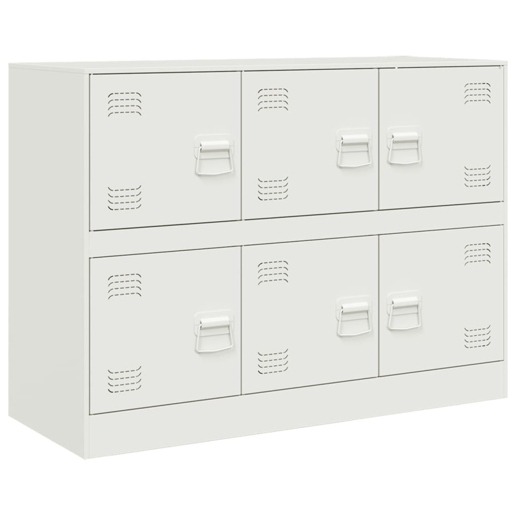 Aparador - bufete - móvei de apoio 99x39x73 cm aço branco pt2235
