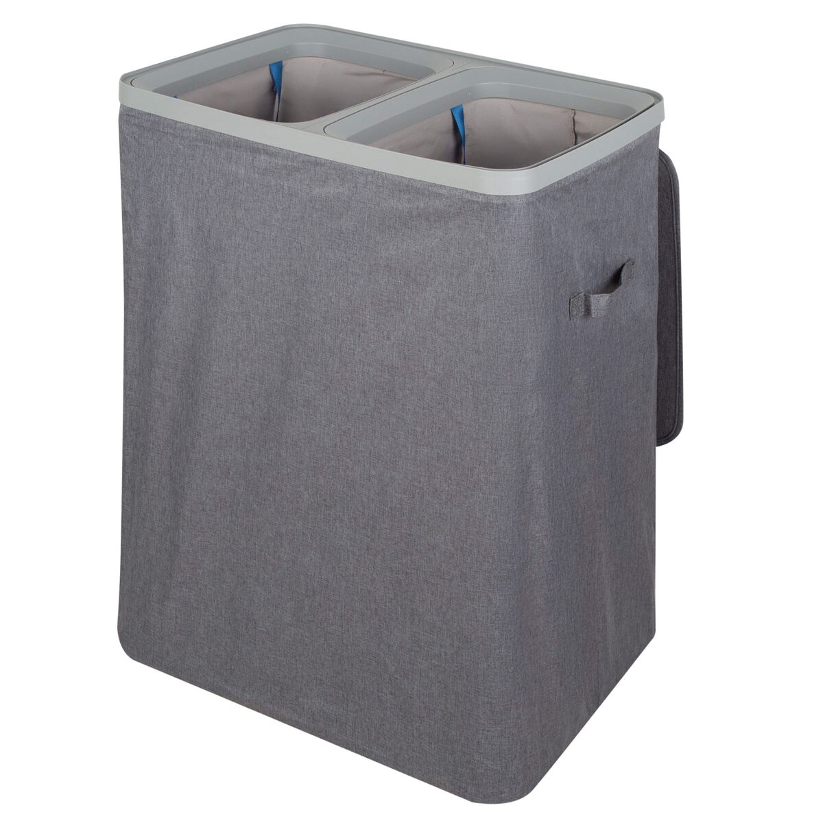 Max Home Cesto de roupa, dois compartimentos e sacos removíveis