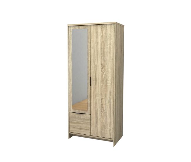 Roupeiro de quarto com espelho 2 portas dn