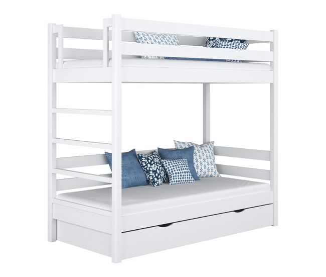 Beliche de madeira com gaveta n03 branco