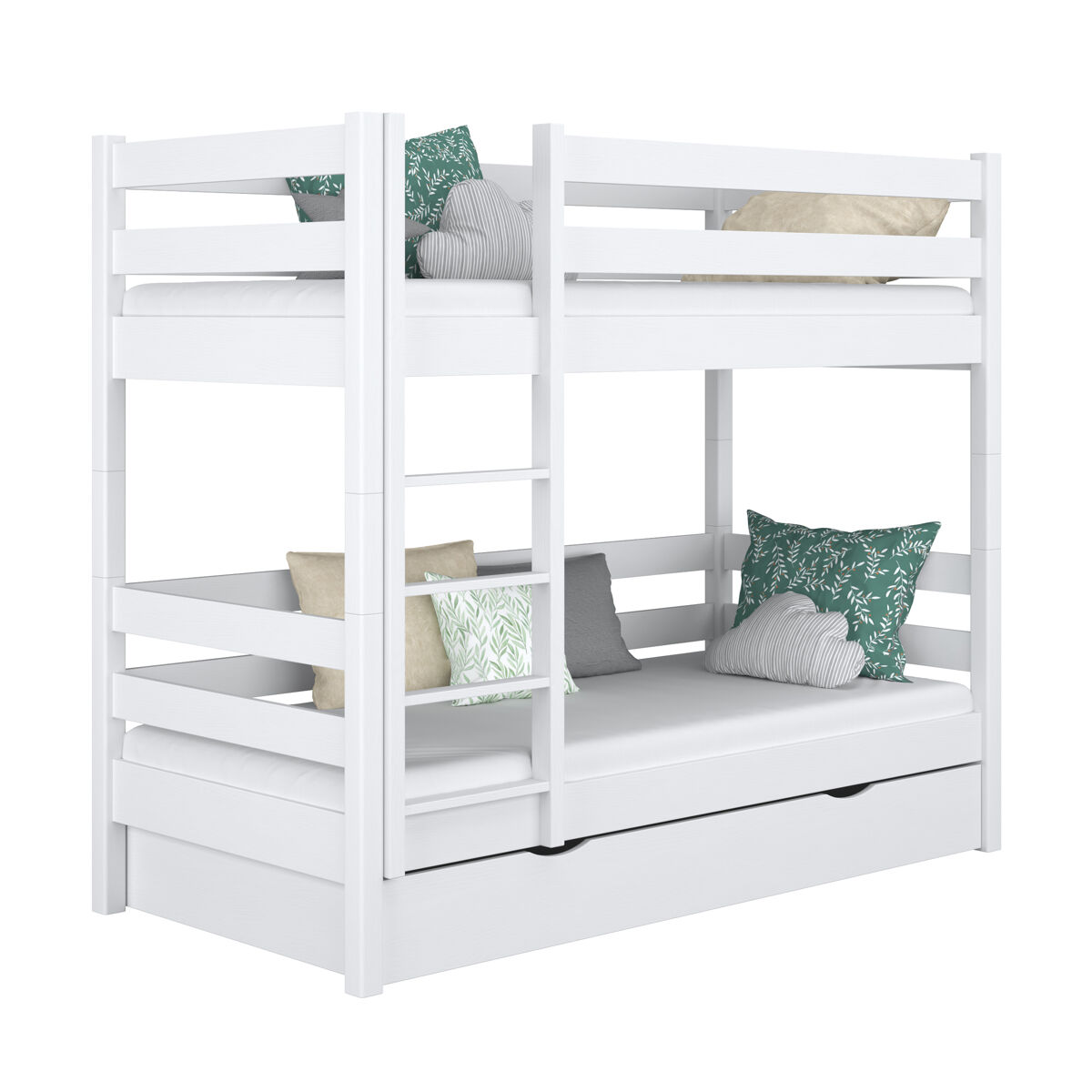 Beliche de madeira com gaveta n01 branco