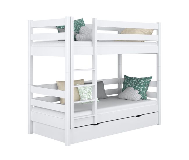 Beliche de madeira com gaveta n01 branco