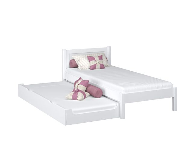 Cama individual com gaveta para colchão n02 branco