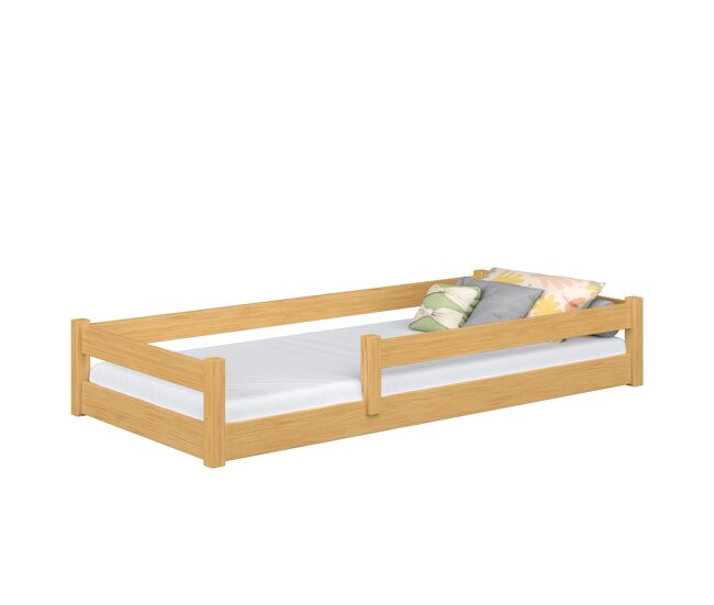 Cama baixa de madeira n02 pinho natural
