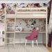 Cama mezzanine de carvalho com secretária N03 90x200 Cama mezzanine de carvalho com secretária N03 90x200 Carvalho
