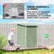 Abrigo de Jardim Aço Galvanizado Outsunny Abrigo de Jardim Aço Galvanizado Outsunny Verde