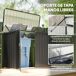 Abrigo para Contentores de Lixo Aço Galvanizado Outsunny Abrigo para Contentores de Lixo Aço Galvanizado Outsunny Cinza