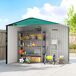 Abrigo de Jardim Aço galvanizado Outsunny Abrigo de Jardim Aço galvanizado Outsunny Verde