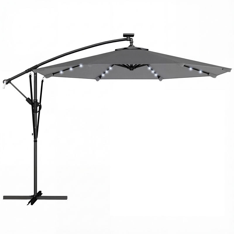 Chapéu de Sol Excêntrico Alumínio, Poliéster Outsunny 330x295