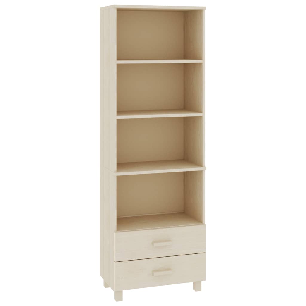Aparador - bufete - móvei de apoio alto hamar 60x35x180 cm pinho maciço castanho-mel pt4103
