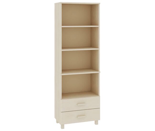 Aparador - bufete - móvei de apoio alto hamar 60x35x180 cm pinho maciço castanho-mel pt4103
