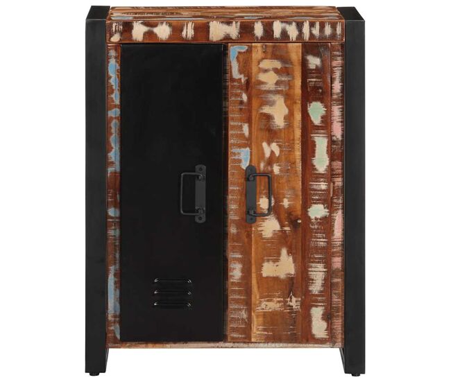 Aparador - bufete - móvei de apoio multicor 55x35x70 cm madeira maciça recuperada pt4664