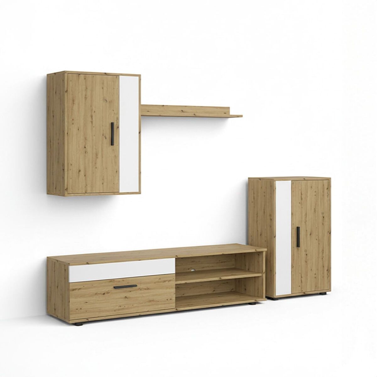 Salón lunet en medida 190 cm blanco artik (blanco mate) - alpino 140 x 36,2 x 35 cm