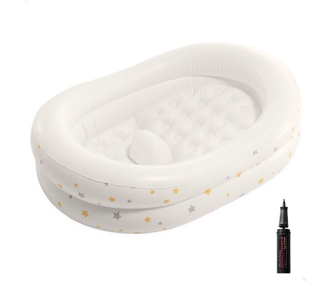 Banheira inflável para bebê com bomba 66x89x25 cm intex