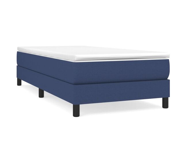 Estrutura de cama de solteiro para adultos com molas 80x200 cm azul