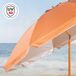 Aktive Beach Guarda-sol de praia inclinável com proteção UV50 220x220 Aktive Beach Guarda-sol de praia inclinável com proteção UV50 220x220 Laranja