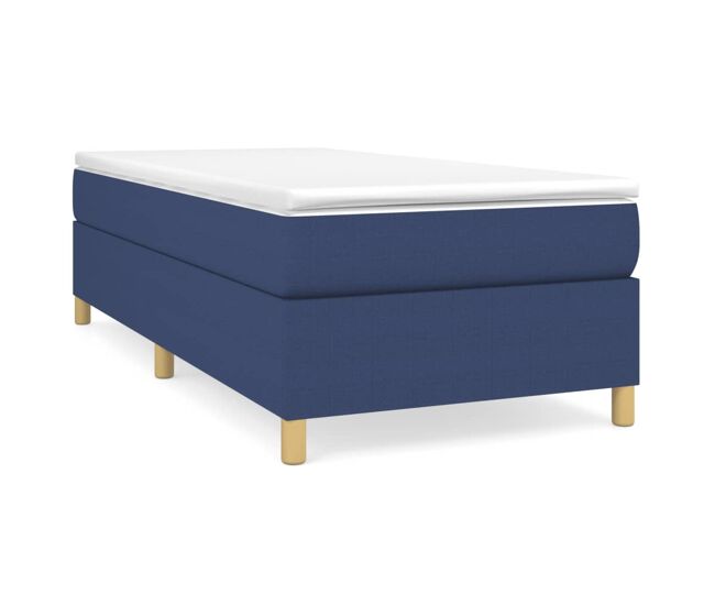 Estrutura de cama de solteiro para adultos com molas 80x200 cm azul