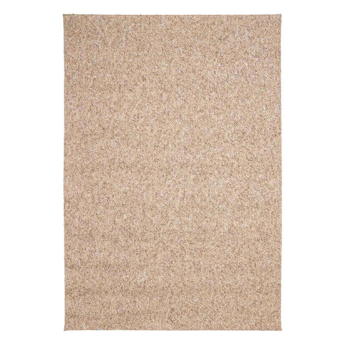 Tapete de pelo em laço com efeito mosqueado caramelo 230x160