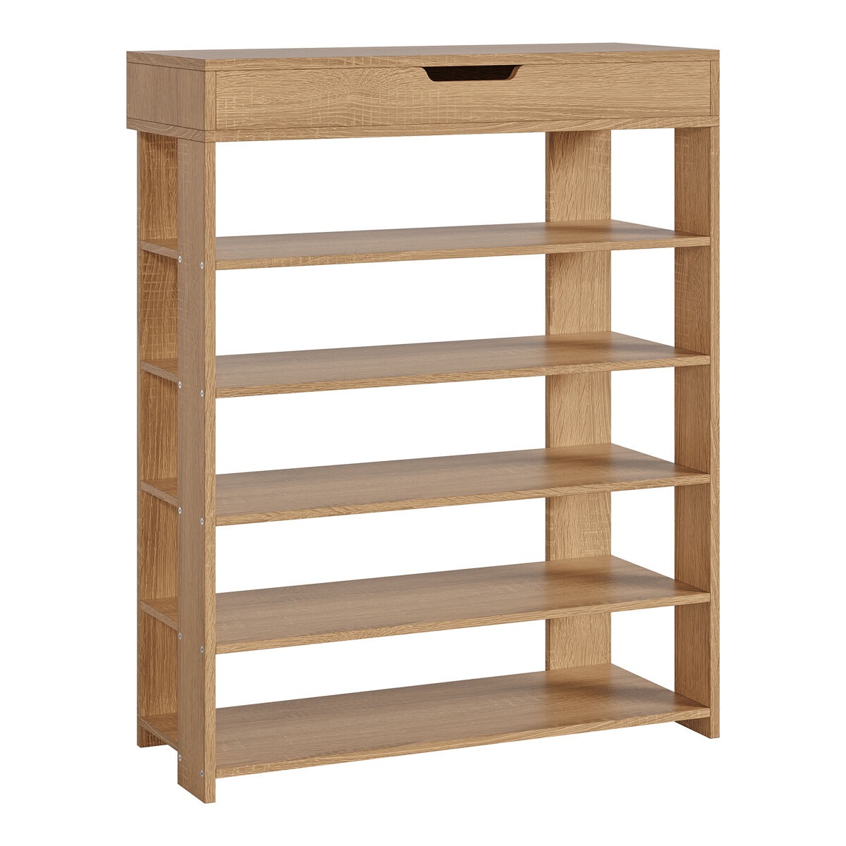 Sapateira boppeelo com gaveta 94x75x30 cm carvalho sonoma [en.casa]