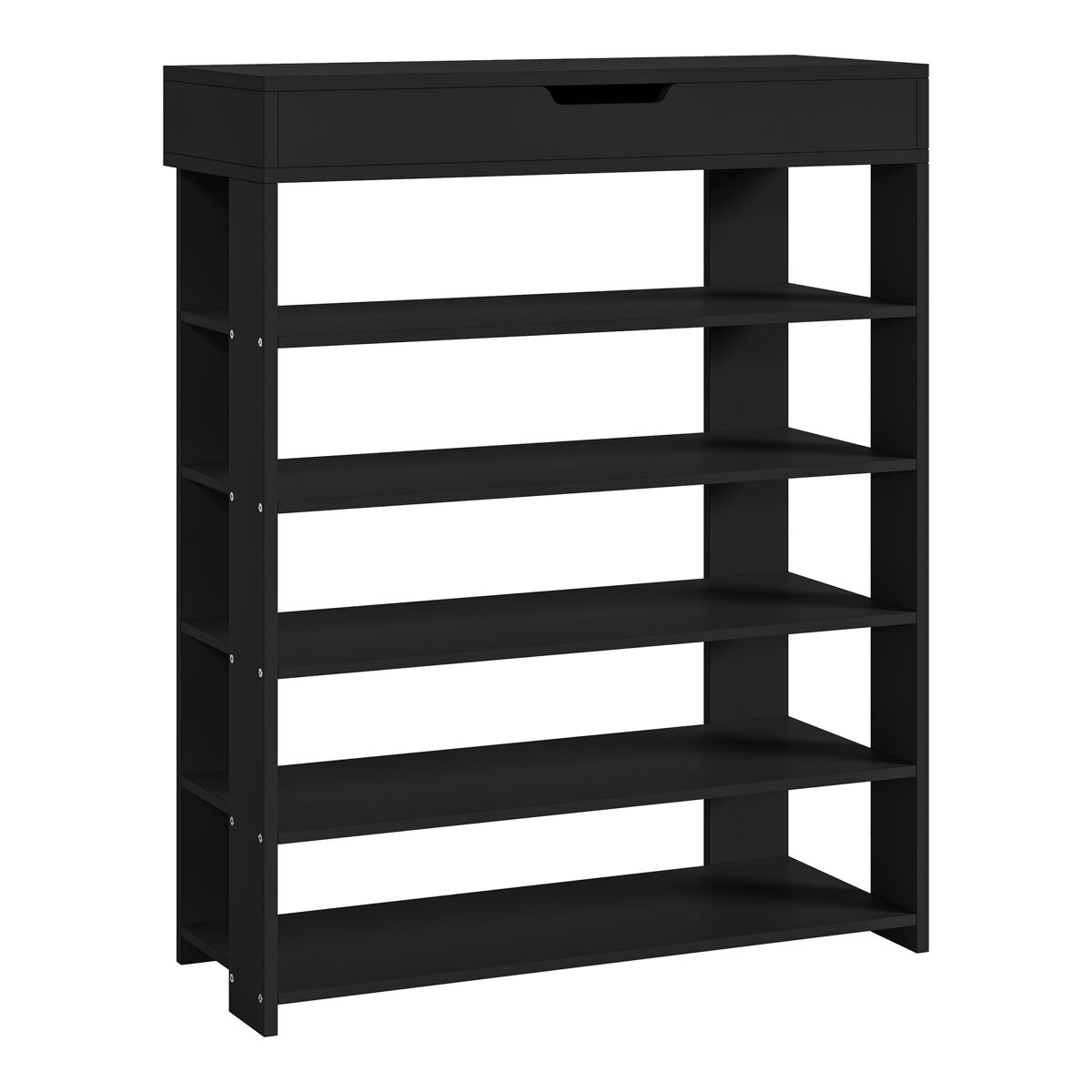 Sapateira boppeelo com gaveta 94x75x30 cm preto [en.casa]