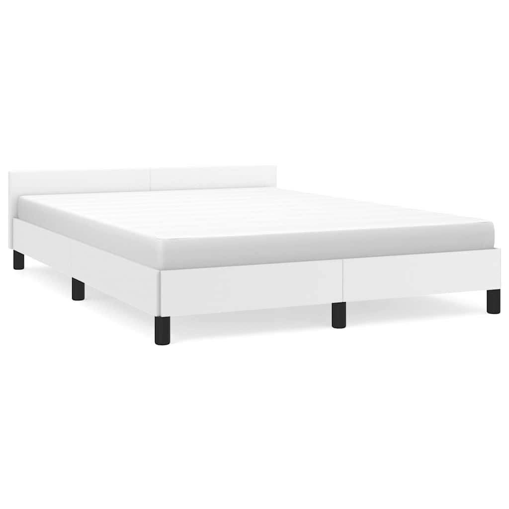 Estrutura de cama dupla para adultos c/ cabeceira - 140x200 cm branco