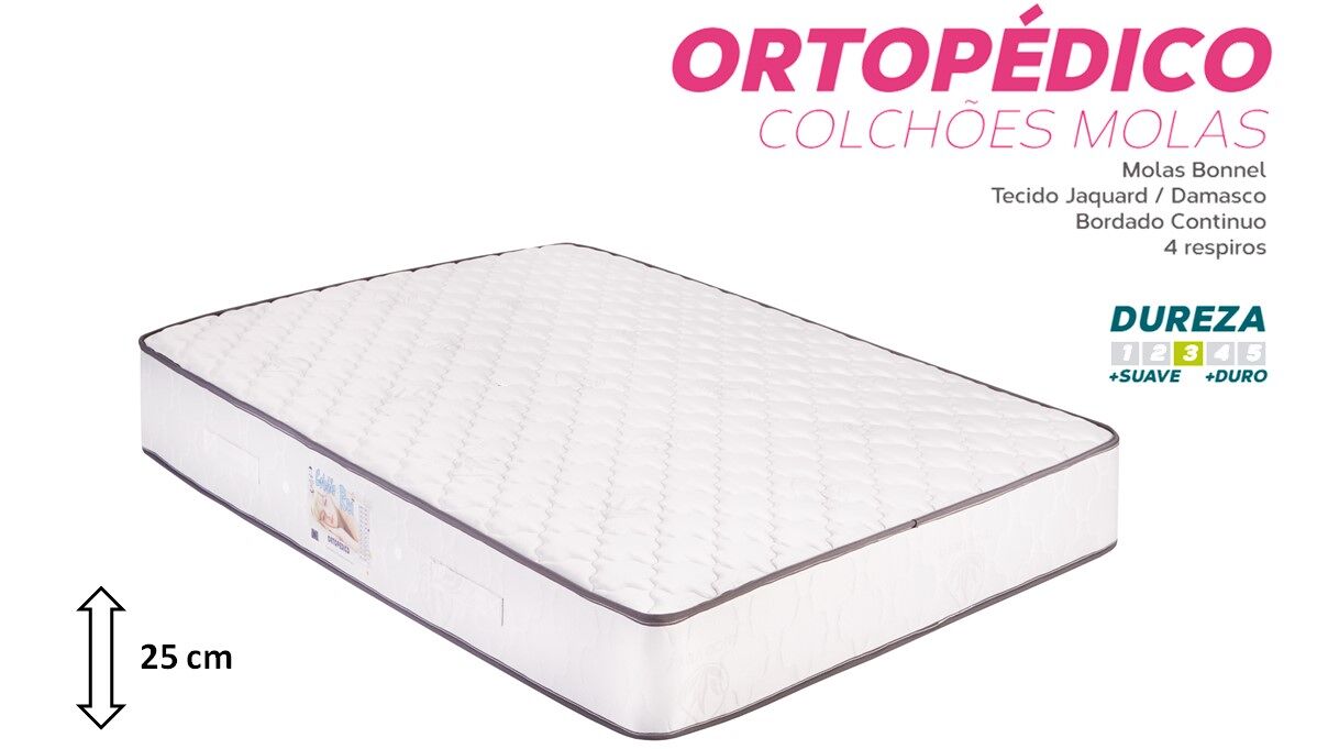 COLCHÃO MOLAS ORTOPÉDICO