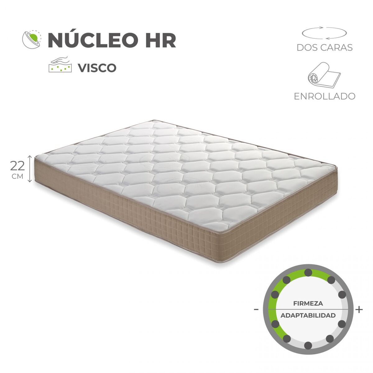 Colchão viscoelástico Rem