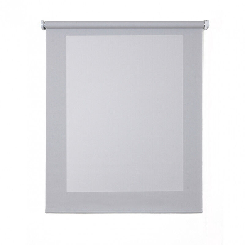 Estores screen blackout e isolamento térmico estore de rolo com tecido técnico cinza 140 x 250 cm