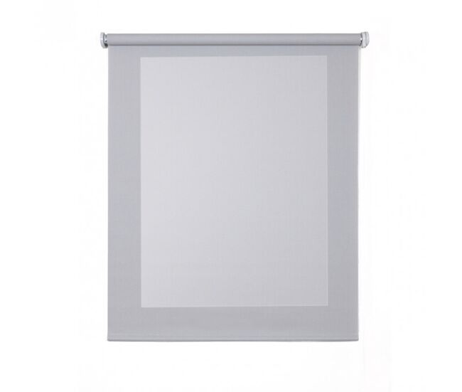Estores screen blackout e isolamento térmico estore de rolo com tecido técnico cinza 140 x 250 cm