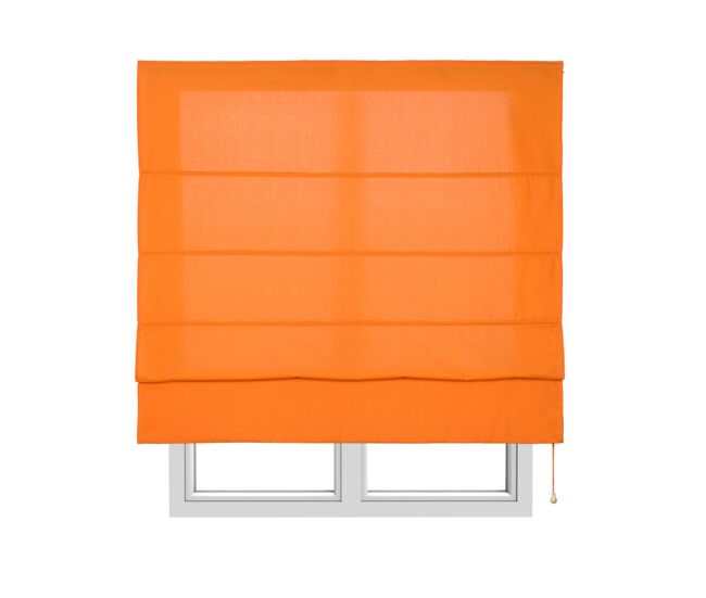 Estores de rolo com varetas, estore translúcido transparente laranja 90 x 175cm