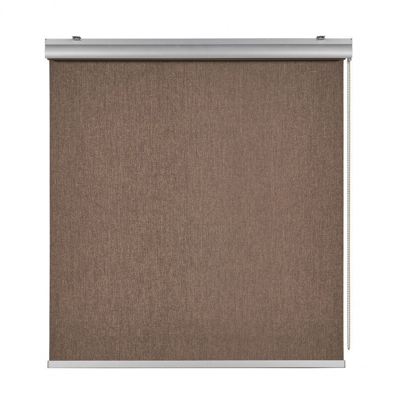 Estores blackout estore de rolo opaco com acabamentos premium marrom 60 x 250 cm