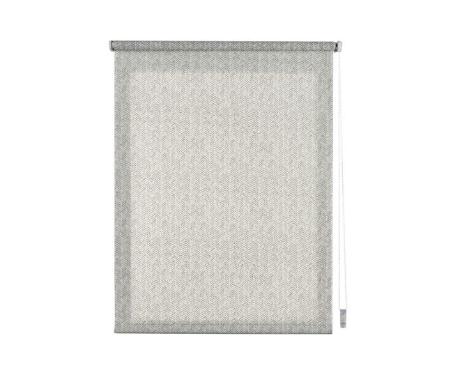 Estores impressos, estore de rolo com desenhos translúcidos de cinza natural 150 x 180 cm