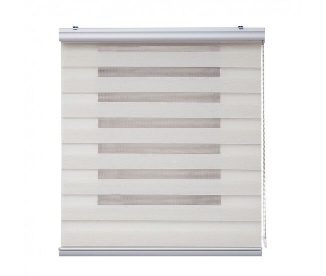 Estores noite e dia premium, estore de rolo com acabamento em alumínio premium linho 100 x 250 cm